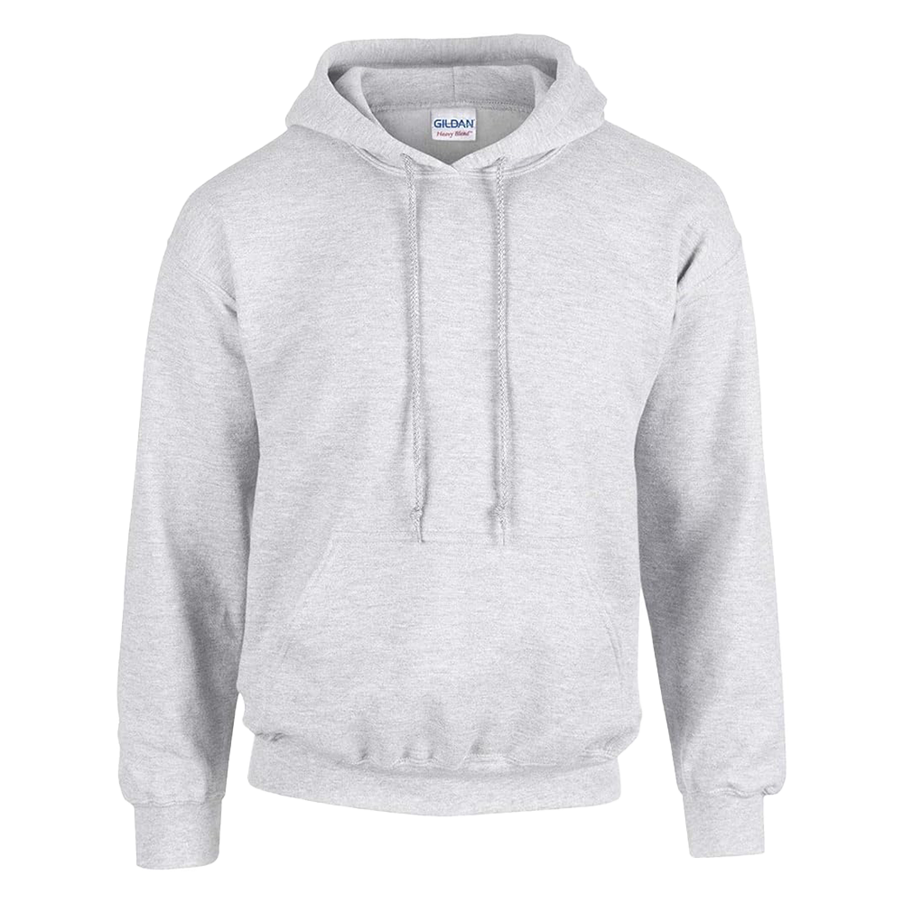 Gray hoodie on a white background