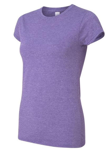 Purple t-shirt on a white background