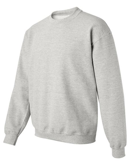 Gray sweatshirt on a white background