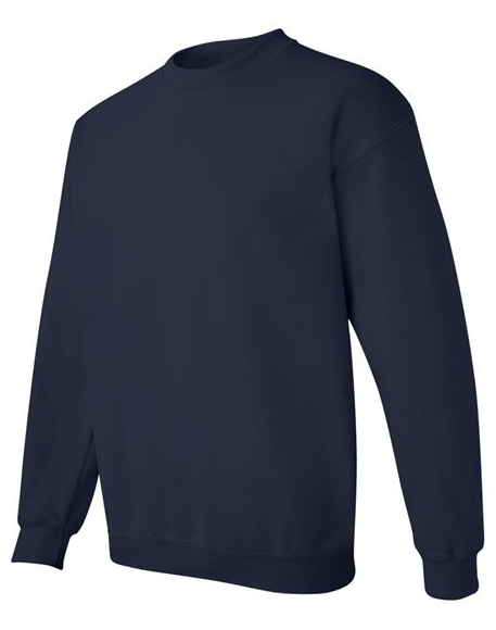 Navy blue sweatshirt on a white background